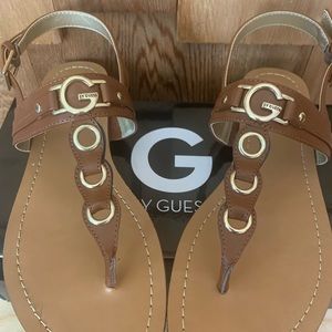 G by Guess Lesha  T-Strap Flat Sandals